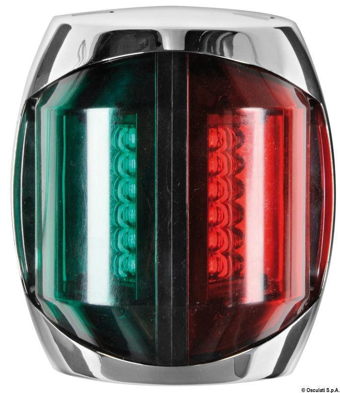 Sphera II LED Navigation Lights up to 20 m, Mirror-Polished Stainless Steel Body-112,5° + 112,5° bicolour - 4Boats
