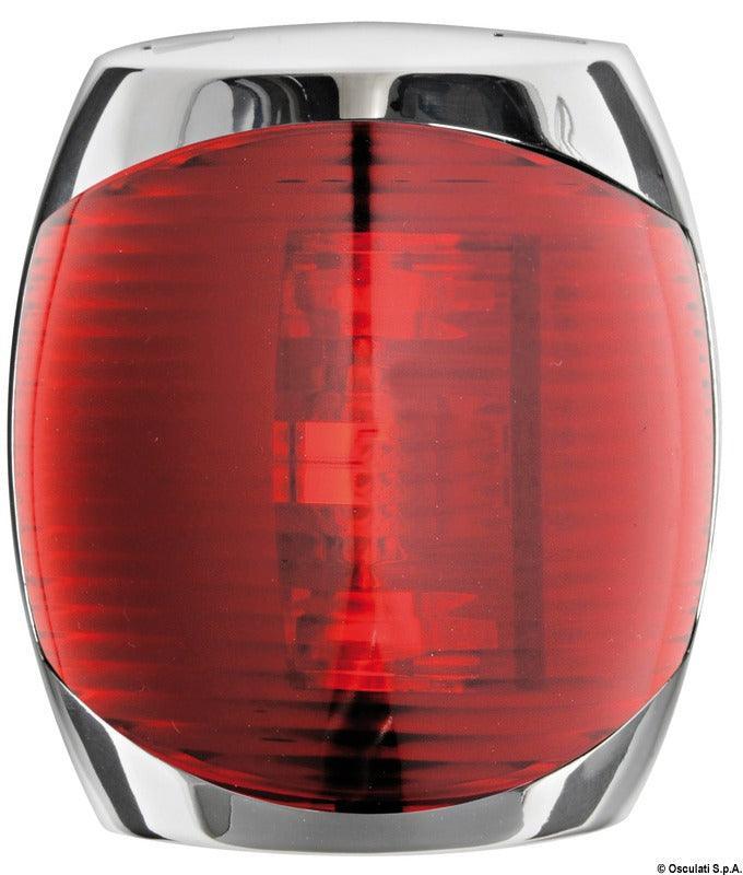 Sphera II LED Navigation Lights up to 20 m, Mirror-Polished Stainless Steel Body-112,5° left red - 4Boats