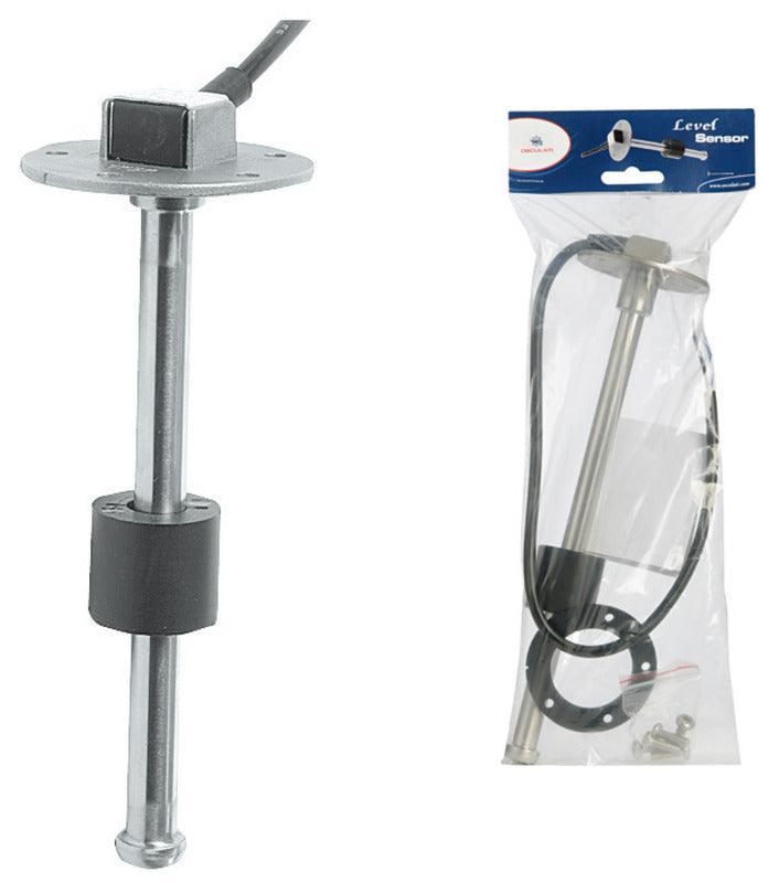 SS 316 vertical level sensor 240/33 ohm 20 cm - 4Boats