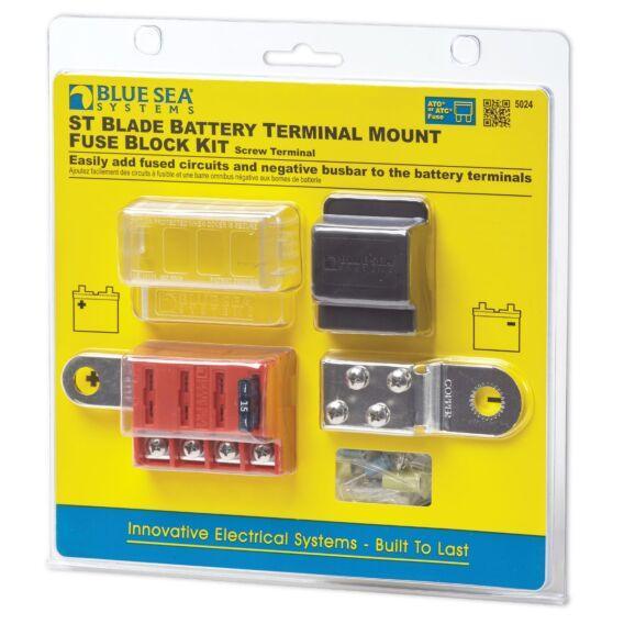ST Blade Battery Terminal Mount Fuse Block Kit - 4Boats