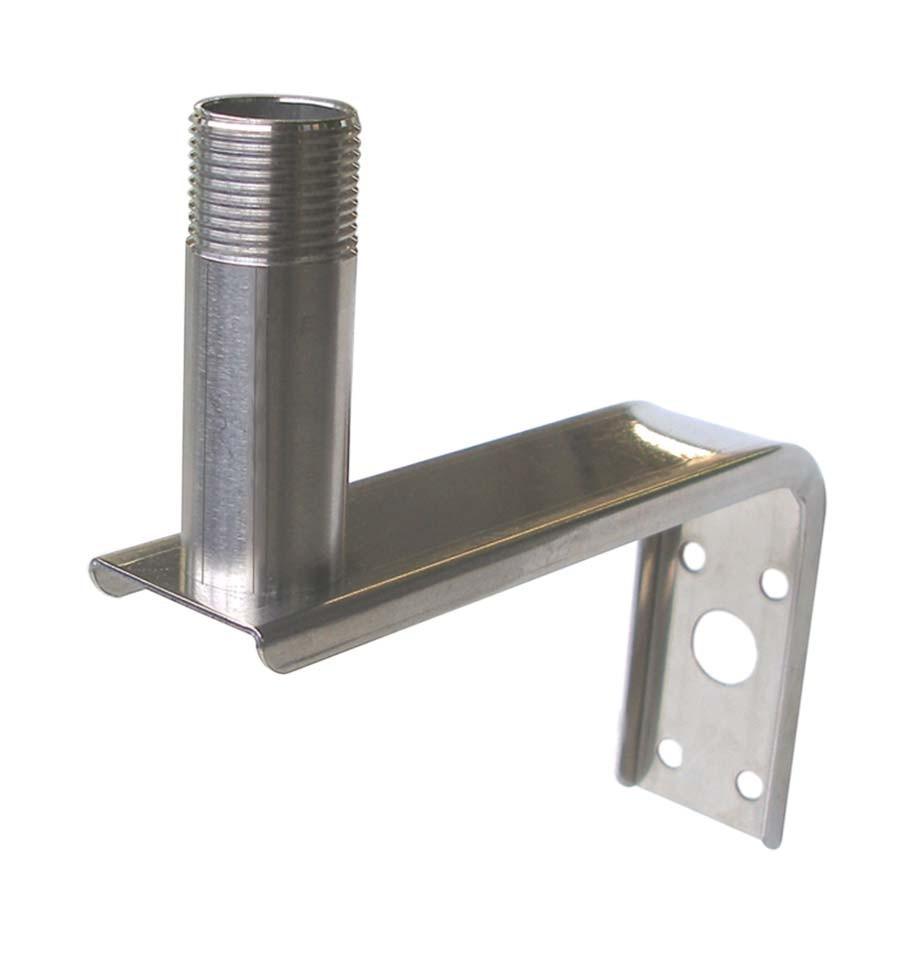 STAND OFF 120 MM ( 5" ) S/S L BRACKET 1"-14 THREADS - 4Boats