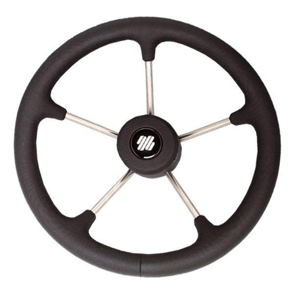 Steering Wheel SS Soft Grip 350mm - Black - 4Boats