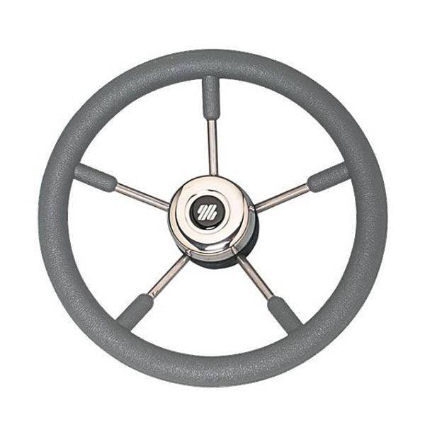 Steering Wheel SS Soft Grip 350mm - Grey - 4Boats