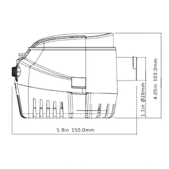 Submergible bilge pump auto 1100gph 12v Outboard Boat Rib - 4Boats