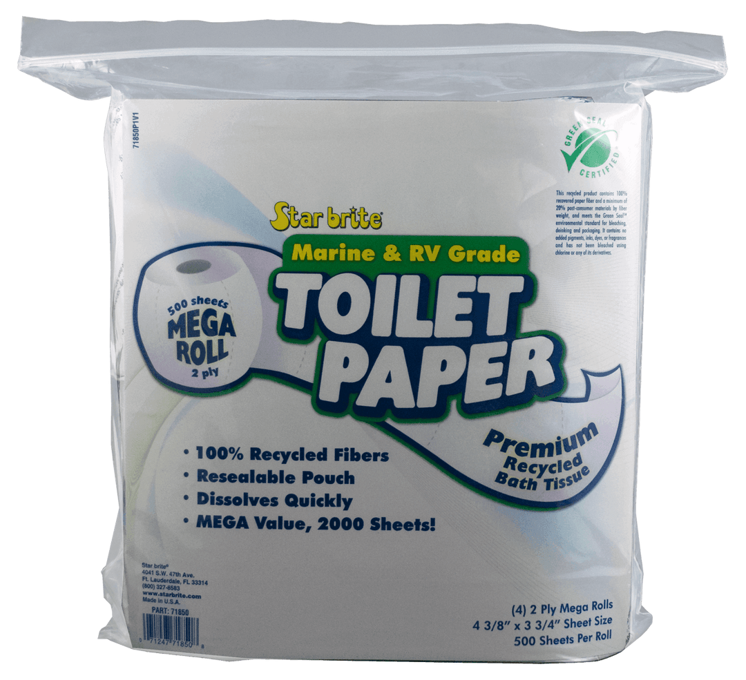 Toilet Tissue Marine/RV 2ply (500/s)4pk - 4Boats