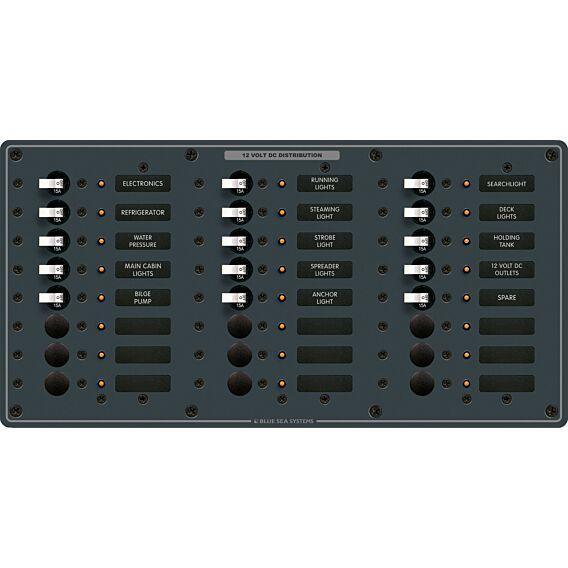 Traditional Metal DC Panel - 24 Positions - 4Boats