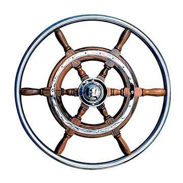 Type 3 Teak Steering Wheel - 4Boats