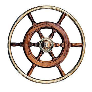 Type 6 Teak Steering Wheel - 4Boats