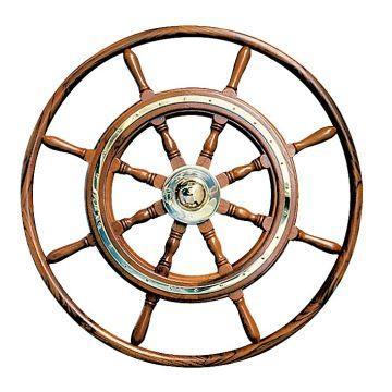 Type 7 Teak Steering Wheel - 4Boats