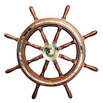 Type 9 Teak Steering Wheel - 4Boats