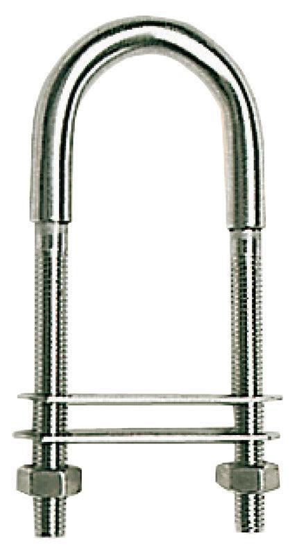 U-bolt AISI316 105mm w/two plates 50x15 mm - 4Boats