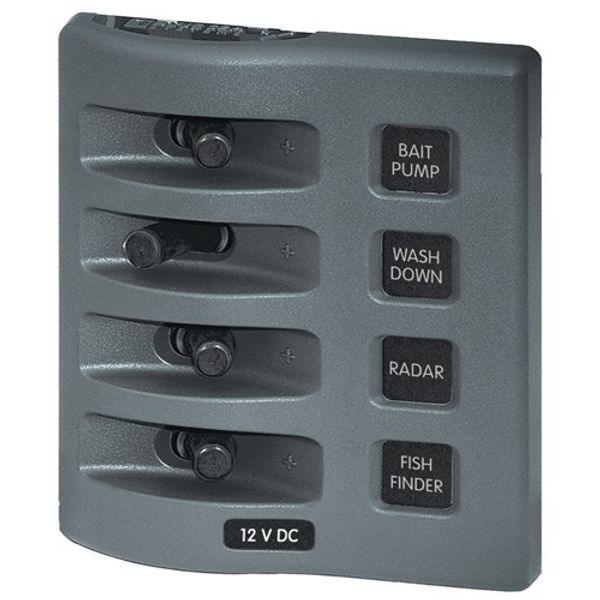 Waterproof Switch Panel 4-Pos IP67 - 4Boats
