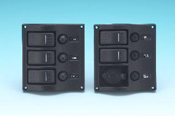 WAVE Switch Panel 3 Gang 12v - 4Boats