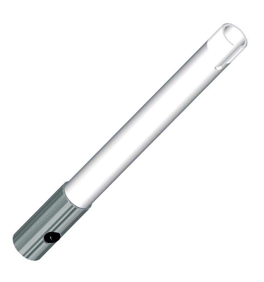 White Aluminium Extension - mt 0,3 (1ft) - 4Boats