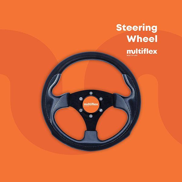 Zeta Sports Black Steering Wheel - 4Boats