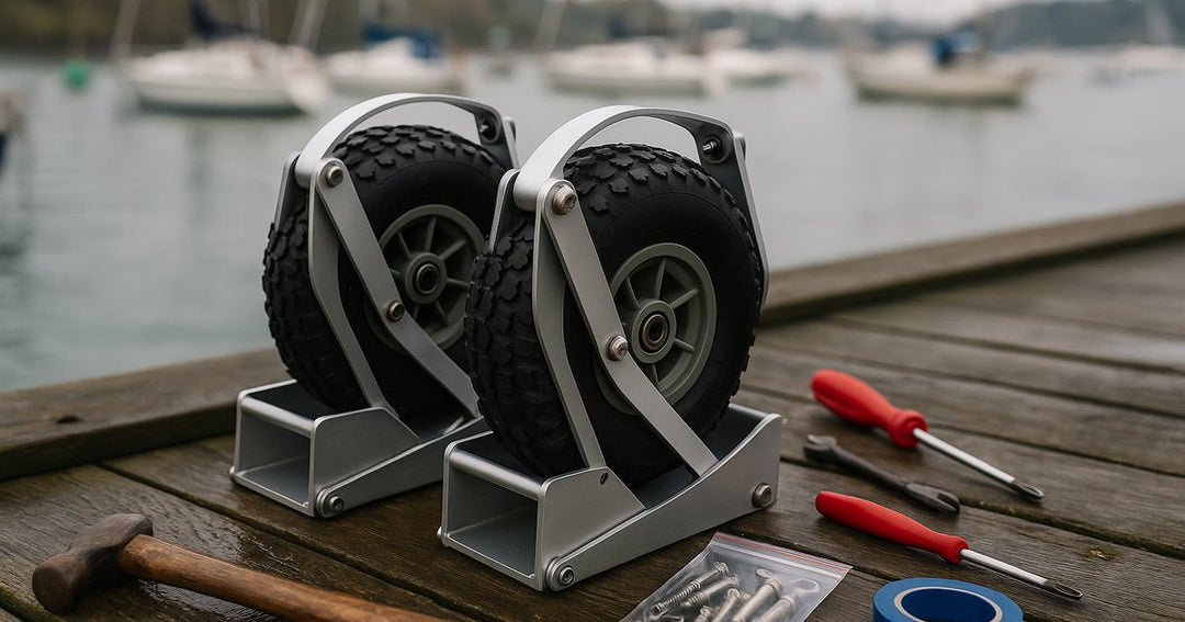 How to Install Retractable Aluminium Launching Wheels on Dinghies