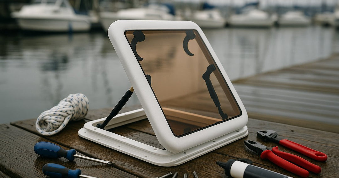 Installing a Bronze Tinted Glass Opening Deck Hatch: A DIY Guide