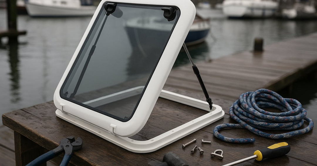 Grey Tinted Glass Hatch: A Stylish Upgrade for Your Boat