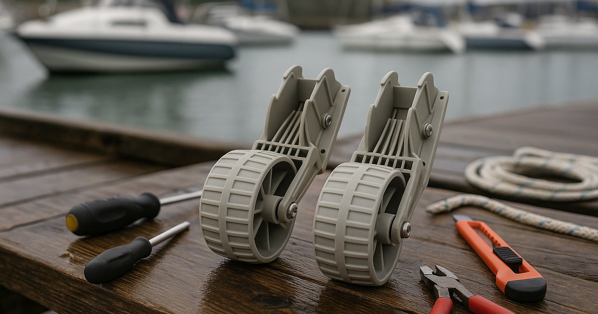 Installing Compact Dinghy Launching Wheels on Your RIB Transom – 4Boats