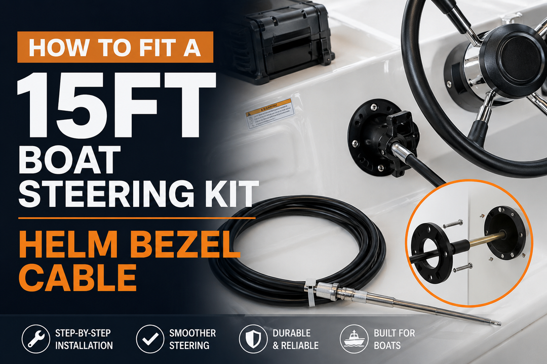 How to Fit a 15ft Boat Steering Kit Helm Bezel Cable