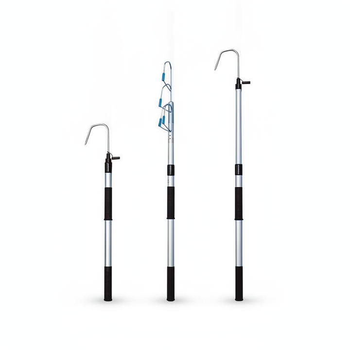 Telescopic Gaff 30mm Anodised Aluminium Pole 800-1205mm | 4Boats - Alternative angle image 2