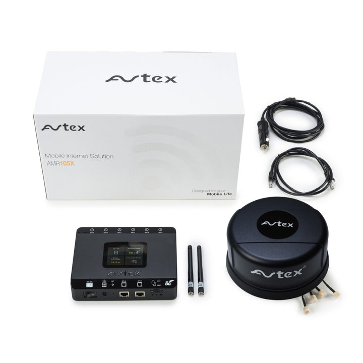 Avtex AMR105X 5G Dual Sim & Wi-Fi 6 Mobile Internet Router - Black