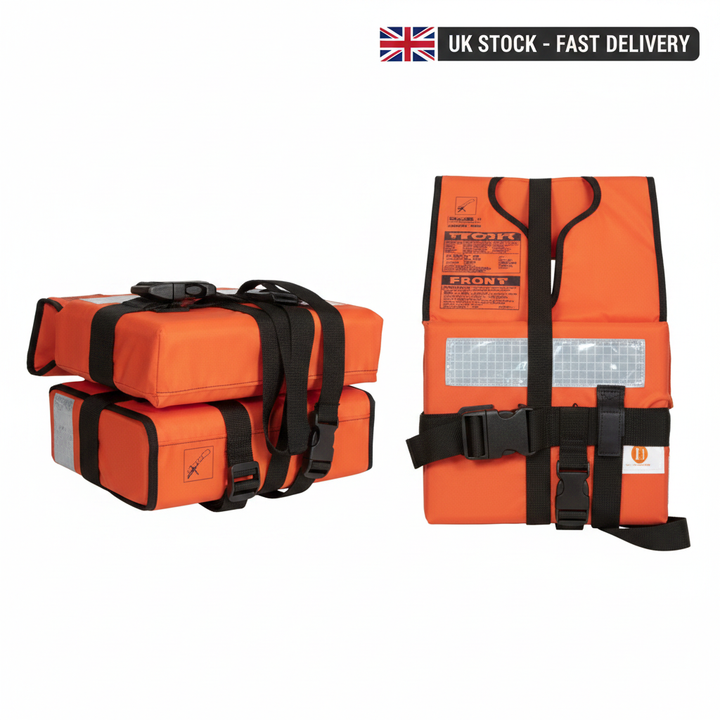 LALIZAS Foam Folding Child Lifejacket SOLAS/MED - Orange | 4Boats - UK Stock image 1