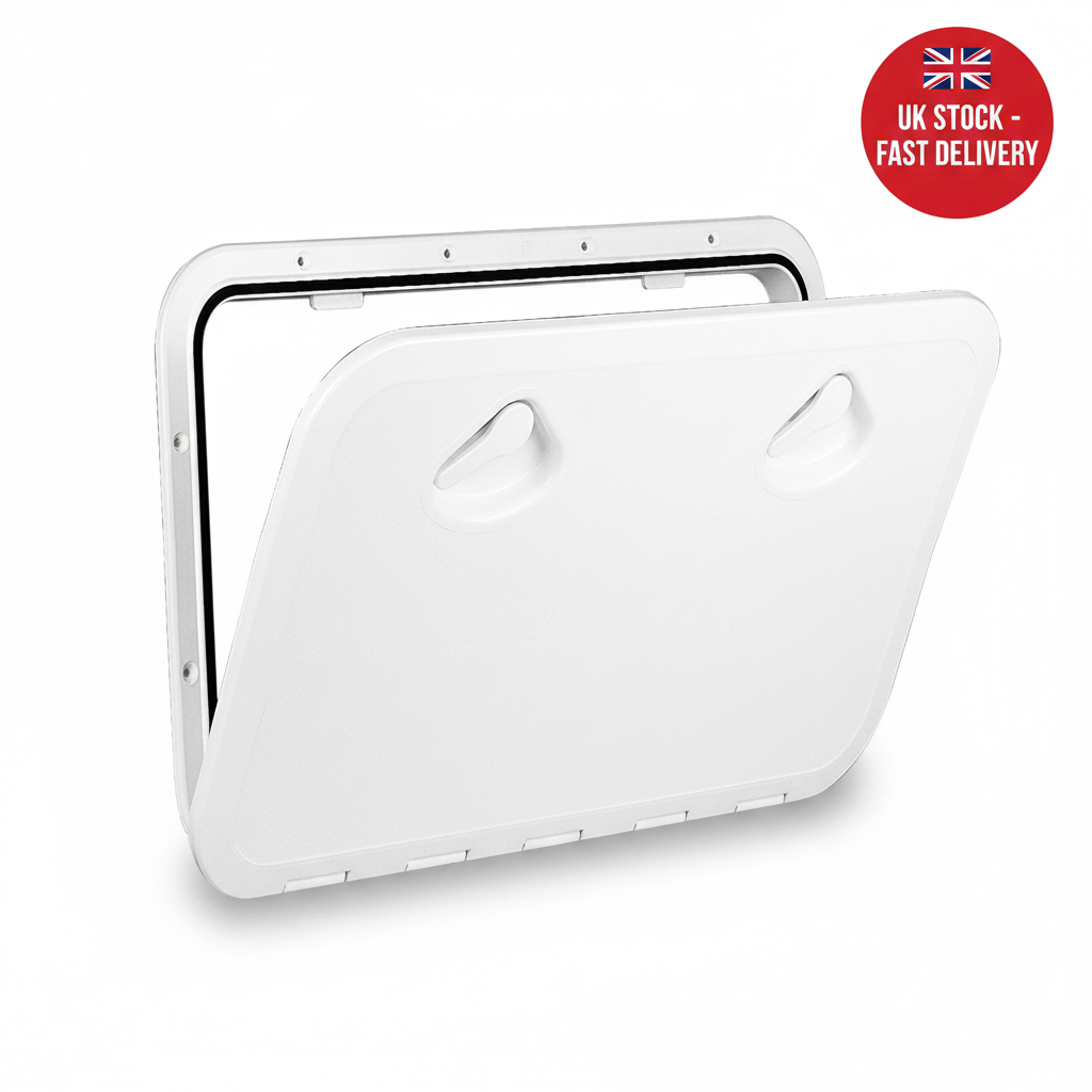 TOP LINE Hatch, White, 460x525mm, ISO12216 - UK Stock image 1