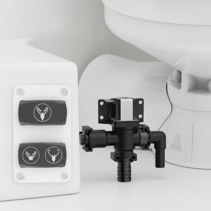 Seaflo Quiet Compact Fresh Water Electric Toilet | 4Boats - Product detail image 3