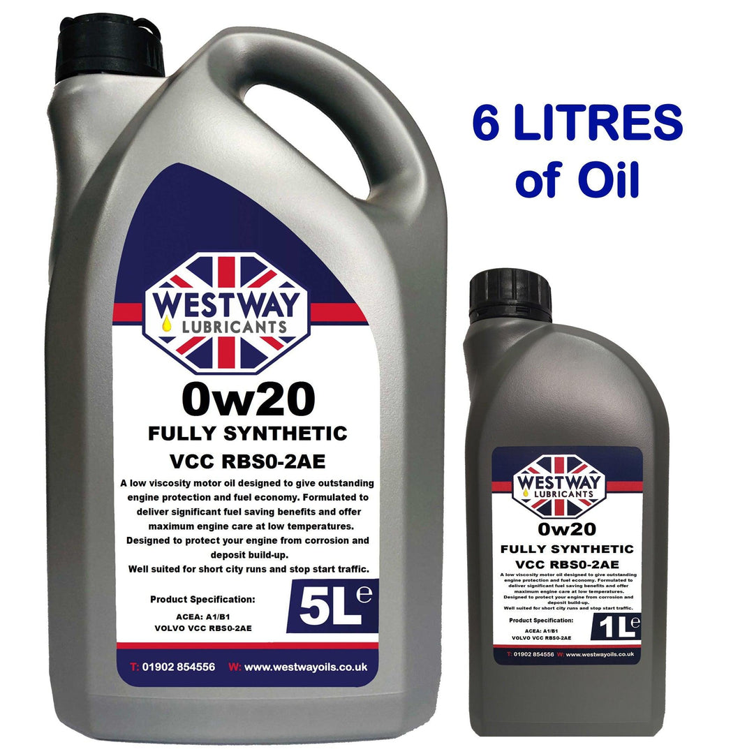 0W20 VCC RBS0-2AE Volvo Spec Synthetic Engine Oil 0w/20 - 4Boats