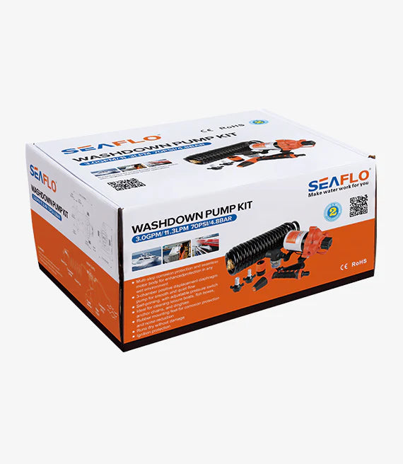 Seaflo 24V Washdown Pump Kit 33 Series 3.0 GPM 70 PSI Boat Marine WP203007033