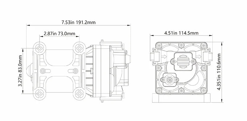 Seaflo Toilet Rinse Pump 12V 240GPH  - Toilet Flush
