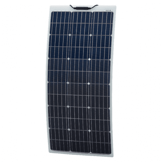 100W REINFORCED NARROW SEMI-FLEXIBLE SOLAR PANEL WITH A DURABLE ETFE COATING - 4Boats