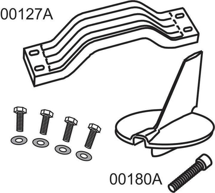 10182A Yamaha 200-300HP 4-Stroke Outboard Complete Anode Kit - 4Boats