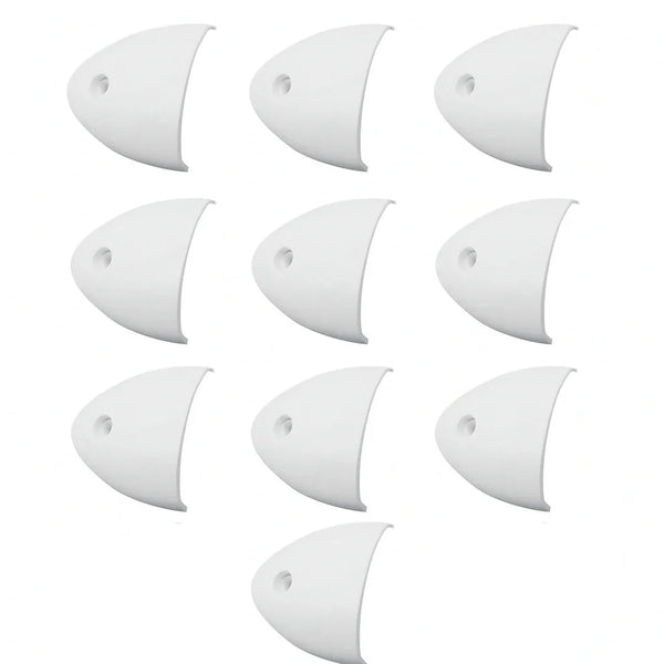10 x White Clam Shell Vent Cover 55x50x12mm Boat Marine Yacht Nuova Ra ...
