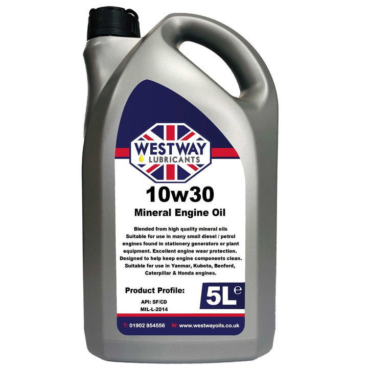 10w30 Mineral Stationary / Generator Oil for Yanmar, Kubota etc API SF - 4Boats