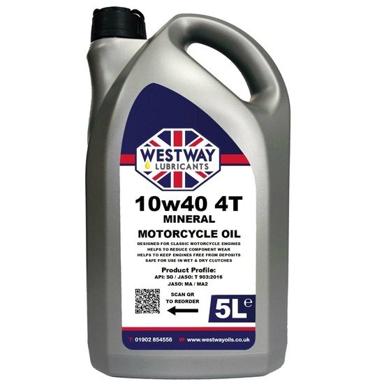 10w40 4T Mineral Classic Motorcycle Oil - 4Boats