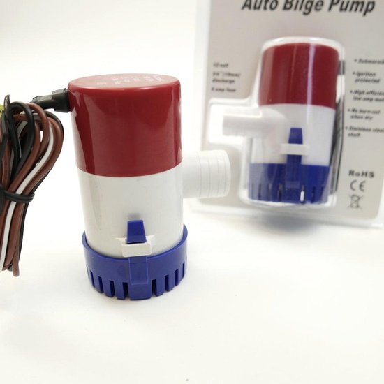 1100 GPH Automatic Bilge Pump, 12V DC - 4Boats