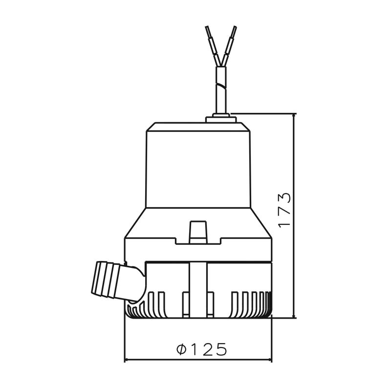 Submersible Bilge 5,680 L/h (1,500 GPH) 12V | 4Boats
