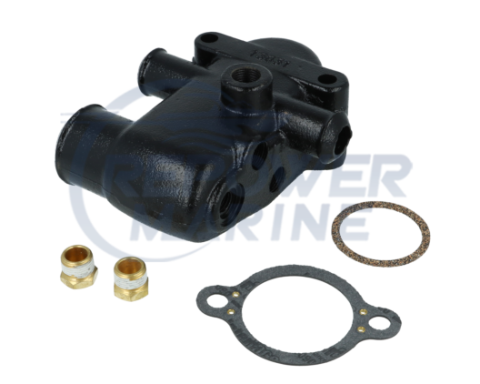 Thermostat Housing for Mercruiser MPI 1 & 3 Point Drain, Replaces 863457A2