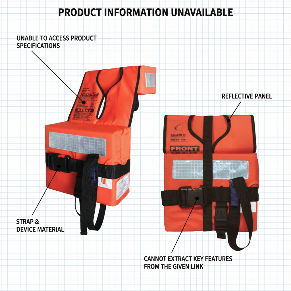 LALIZAS Foam Folding Child Lifejacket SOLAS/MED - Orange | 4Boats - Technical specification image 2
