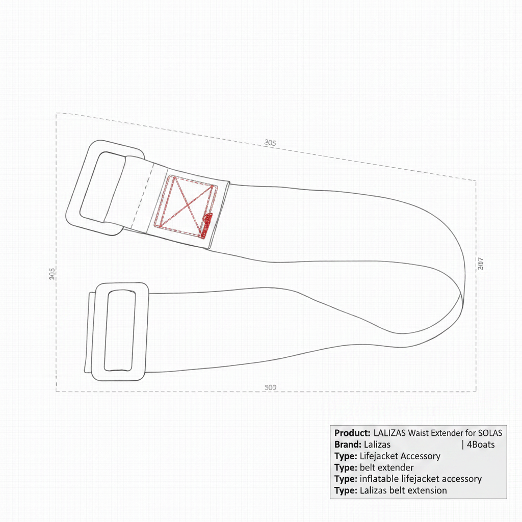 LALIZAS Waist Belt Extender for SOLAS Lifejackets | 4Boats - Technical specification image 3