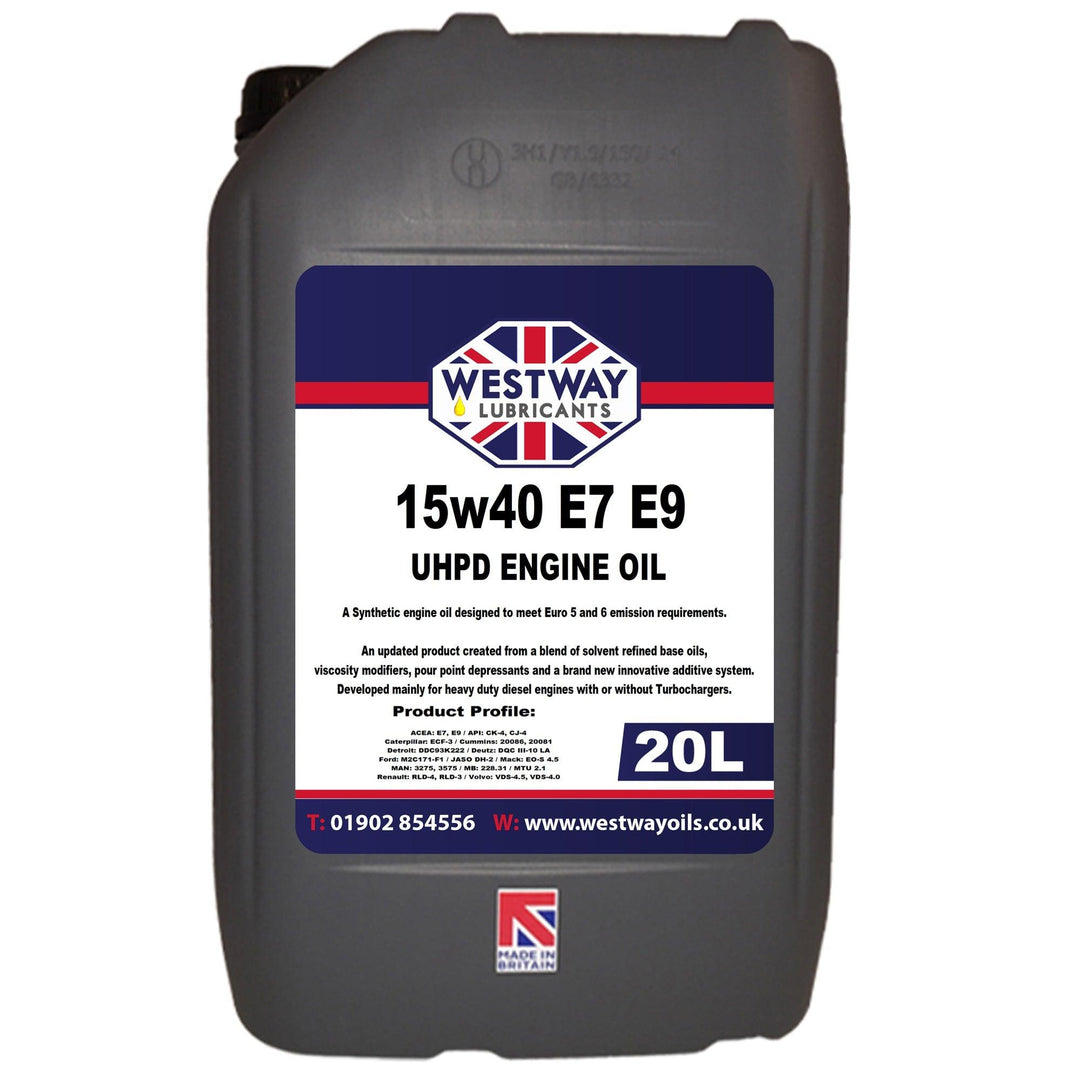 15W40 Synthetic Engine Oil UHPD Low SAPS for Diesel & Petrol Engines E7 E9 - 4Boats