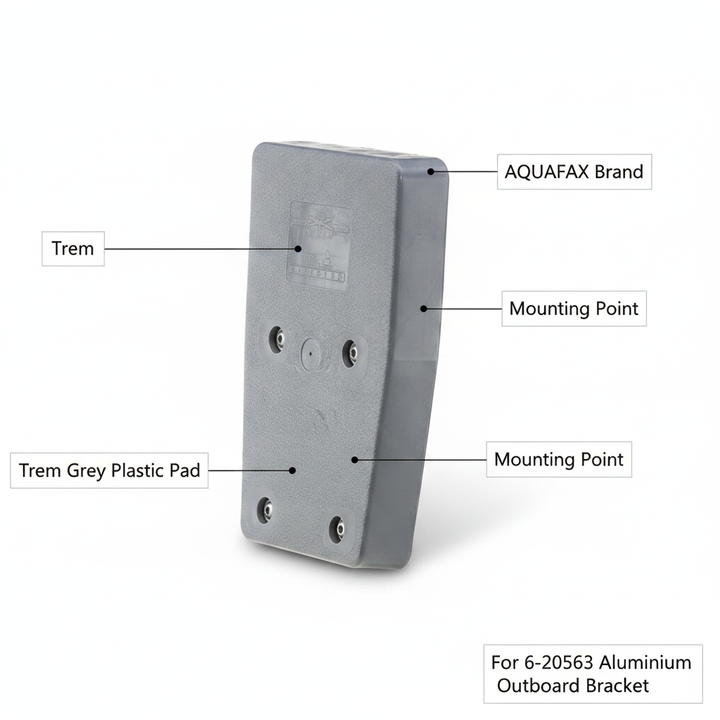Trem Grey Plastic Pad For 6-20563 Aluminium Outboard Bracket - Technical specification image 2