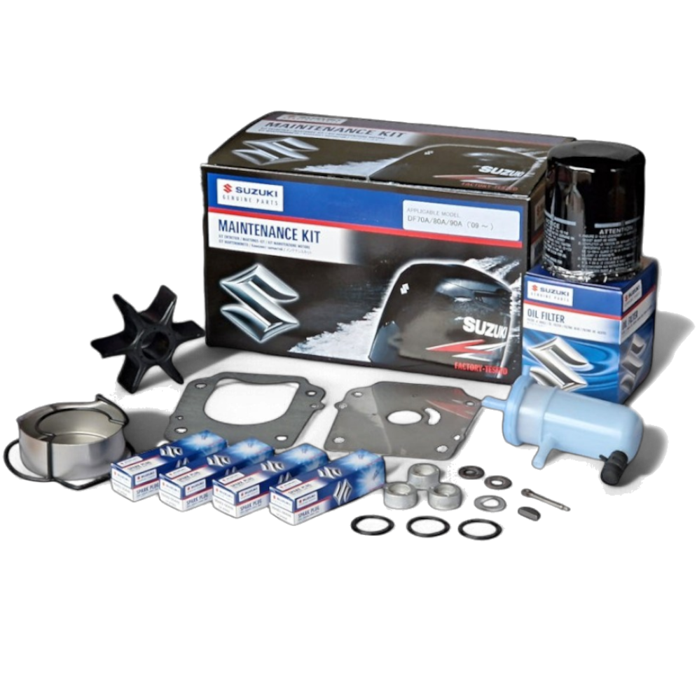 Suzuki DF70A DF80A DF90A Service Kit with Oils 17400-87814 (2009–2020)