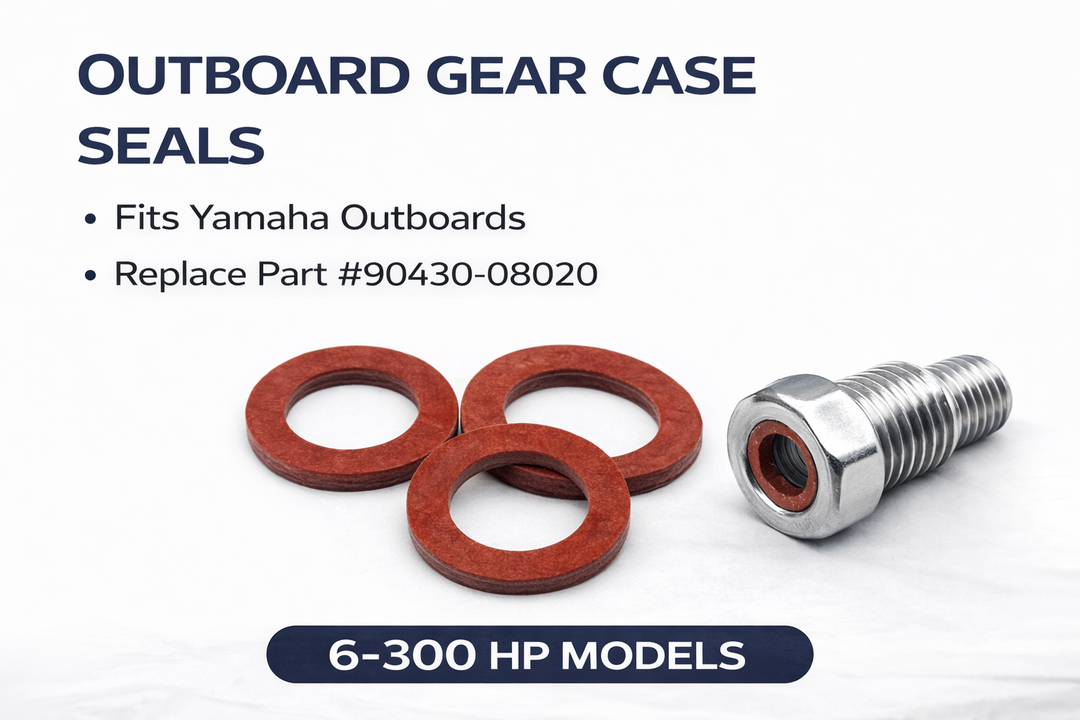 4x Yamaha Outboard Gear Case Oil Drain Washer Seals 6-300HP 90430-08020 Gasket