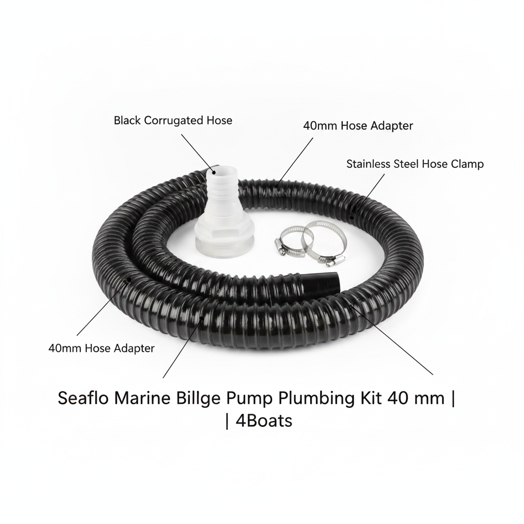 Seaflo Marine Bilge Pump Plumbing Kit 40 mm | 4Boats - Technical specification image 2