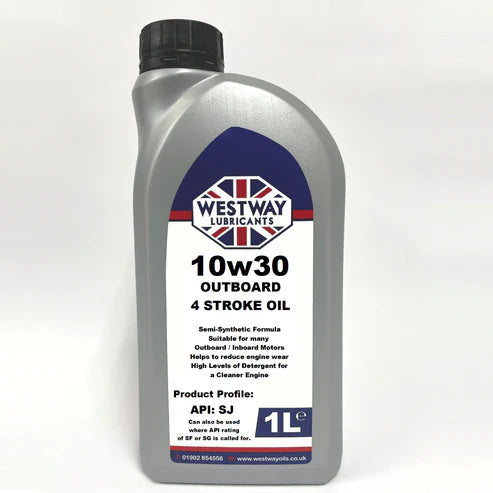 10W-30 4-Stroke Outboard Engine Oil NMMA FC-W Marine Motor Oil Yamaha Mercury
