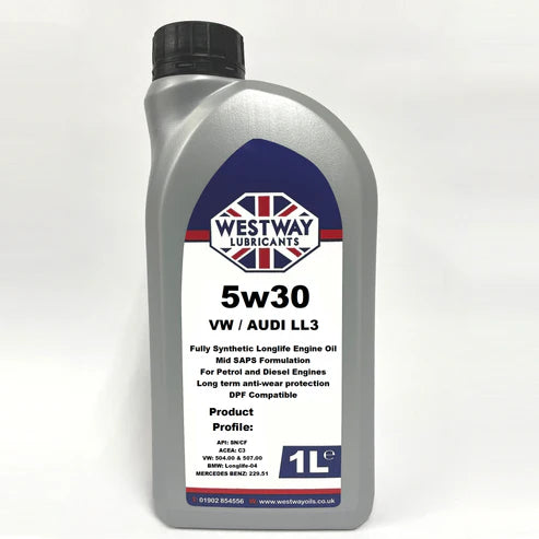 5W30 C3 Fully Synthetic Engine Oil VW Longlife 504.00 507.00 Mid SAPS