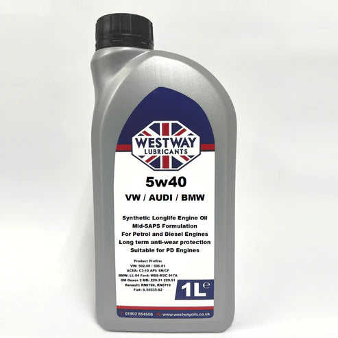 5W40 C3 Fully Synthetic Engine Oil 5L VW 505.01 BMW LL-04 MB 229.51 Renault